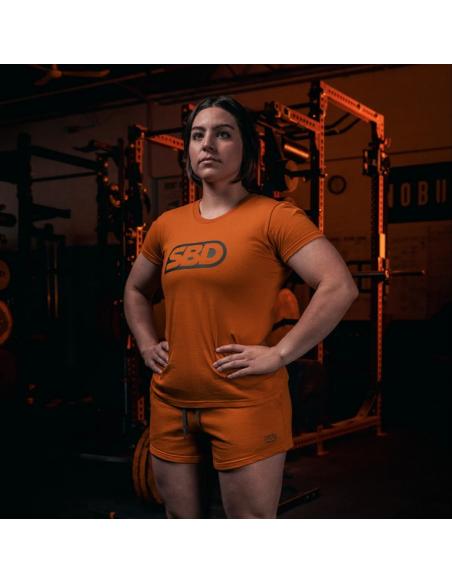 SHORT FORGE FEMME ORANGE GRIS SBD