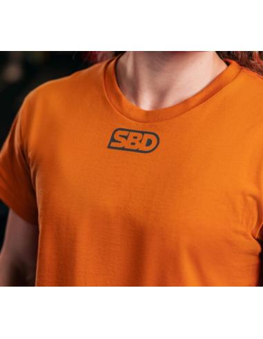 T-SHIRT CROP TOP FORGE FEMME ORANGE SBD