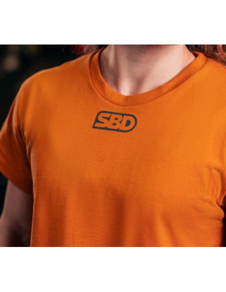 T-SHIRT CROP TOP FORGE FEMME ORANGE SBD