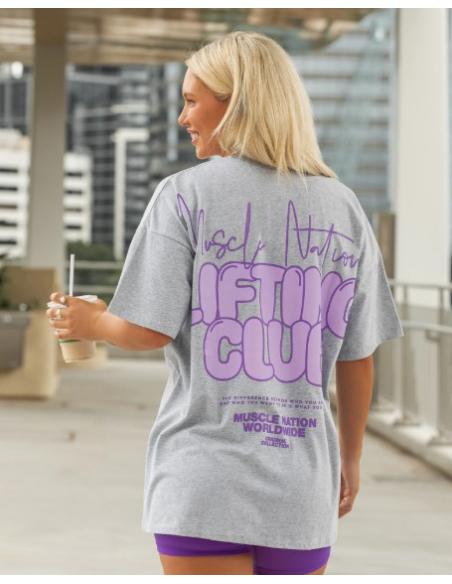 T-SHIRT OVERSIZED LIFTING CLUB MUSCLE NATION
