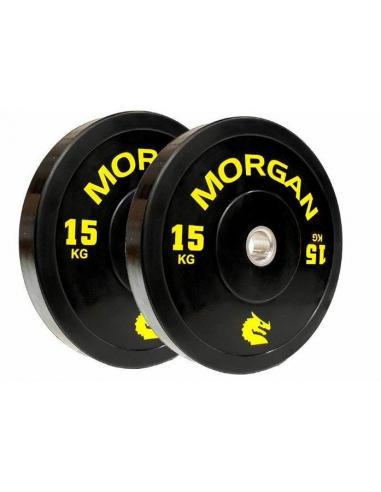 PLATES MORGAN OLYMPIC BUMPER 15KG (PAIR)