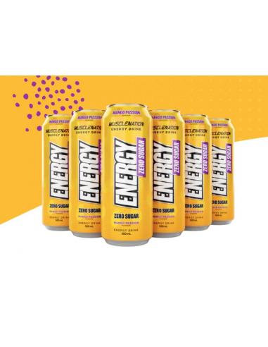 BOISSON ENERGISANTE ZERO SUCRE MANGUE PASSION 500ML MUSCLENATION
