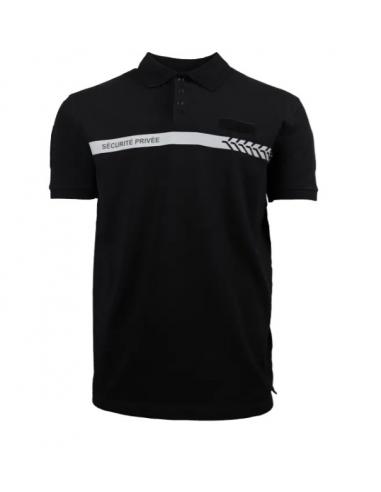POLO MANCHES COURTES SECURITE PRIVEE NOIR GK