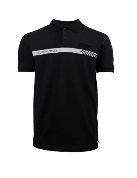 POLO MANCHES COURTES SECURITE PRIVEE NOIR GK
