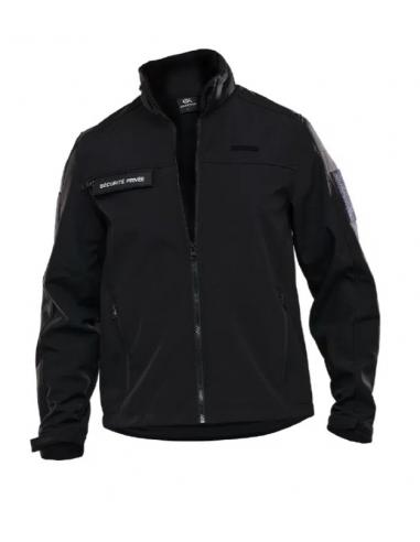 SOFTSHELL SECURITE PRIVEE NOIR GK