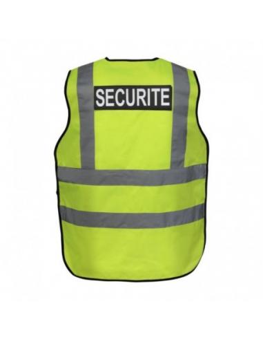 GILET SECURITE MULTIPOCHE JAUNE