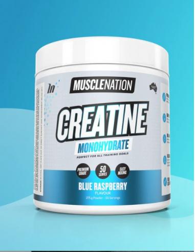 CREATINE MONOHYDRATEE FRAMBOISE BLEUE MUSCLENATION