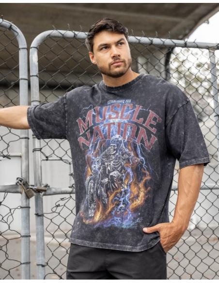 TSHIRT FULL THROTTLE OVERSIZED VINTAGE MUSCLENATION