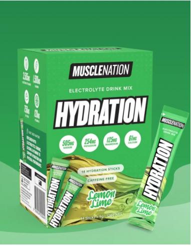 STICKS HYDRATATION CITRON VERT MUSCLE NATION