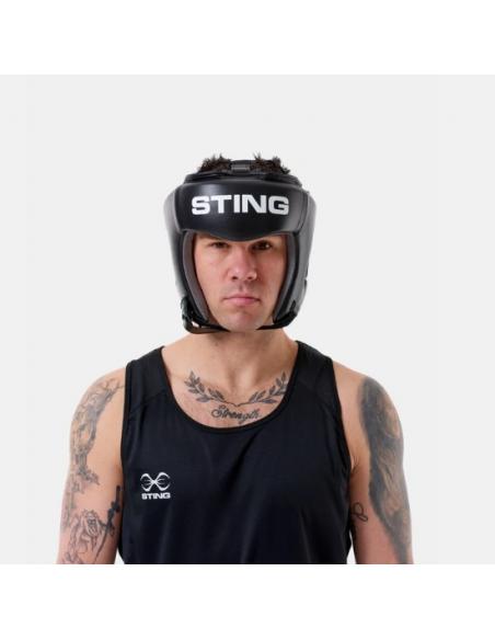 CASQUE DE BOXE ORION GEL OPEN FACE BLACK STING