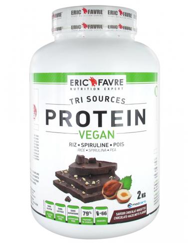 Protéines végétales tri-source, Protein Vegan, Chocolat/Noisette 2Kg