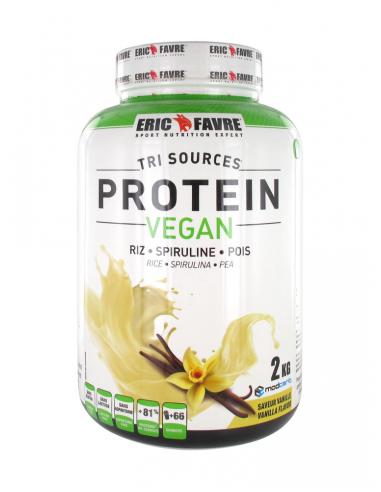 Protéines végétales tri-source, Protein Vegan, Vanille 2Kg