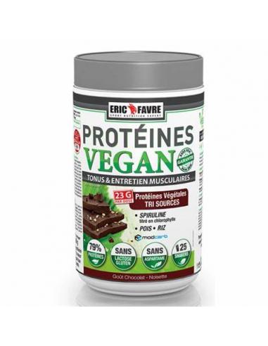 Protéines végétales tri-source, Protein Vegan, Chocolat/Noisette 750Gr