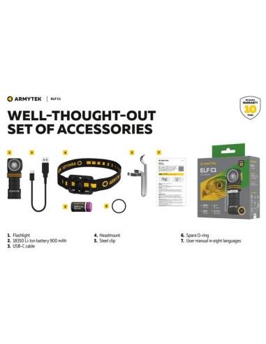 LAMPE ELF C1 +BATT 900AH ARMYTEK