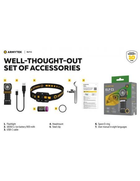 LAMPE ELF C1 +BATT 900AH ARMYTEK