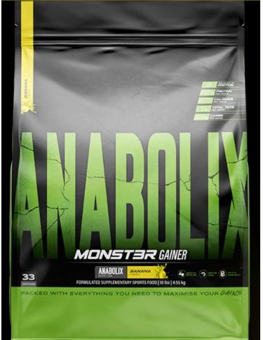 MONSTER GAINER BANANE ANABOLIX GAINER DE MASSE HYPERCALORIQUE 4.5 KGS